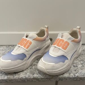 UGG White and Purple Chunky Sneakers